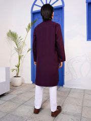 Purple Blended Kurta - ALT-K-056