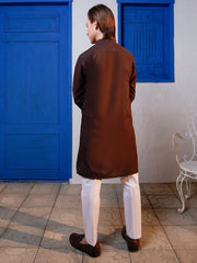 Brown Blended Kurta - ALT-K-057