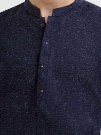 Dark Blue Blended Kurta Trouser - ALT-KT-064