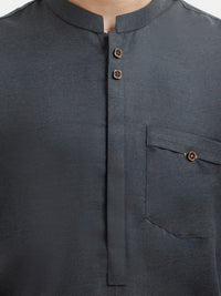 Dark Green Blended Kurta Trouser - ALT-KT-058A