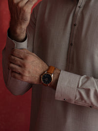 Sand Brown Kameez Shalwar - ALWA-KS-690