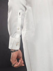 White Plain Kurta Trouser - ALET-KT-1001-R1