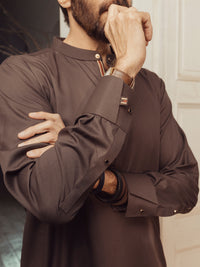 Brown Blended Kurta Trousers - ALET-KT-1005-R2