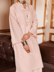 Light Pink Yarn Dyed 2 Piece Stitched - AL-2PS-LKS-1008 - Almirah Online