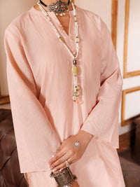 Light Pink Yarn Dyed 2Pc Stitched - AL-2PS-LKS-1008