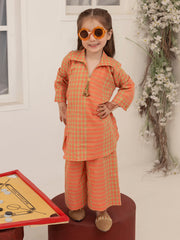 Peach 2 Piece Stitched - ALGR-2PS-LKS-1012