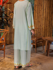 Sage Green Lawn 2 Piece Stitched - AL-2PS-LKS-1016