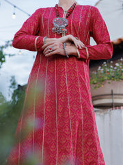 Fuchsia Lawn Kurti - AL-LK-1029