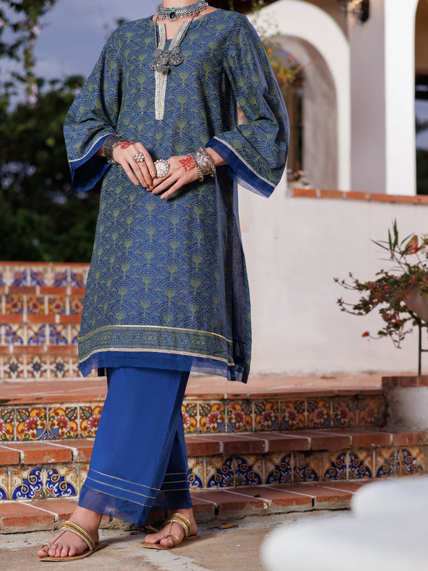 Blue Lawn Tunic - AL-LK-1031