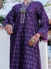 Purple Lawn Tunic - AL-LK-1032