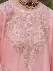 Pink Khaddi Net Tunic - AL-LK-1034