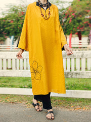 Mustard Dobby Kurti - AL-LK-1044