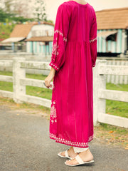 Pink Lino Kara Kurti - AL-LK-1047