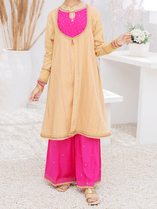 Khaki Raw Silk 2 Piece Stitched - ALT-2PS-LKS-1073