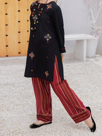 Black Cambric 2 Piece Stitched - ALT-2PS-LKS-1076