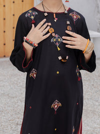 Black Cambric 2 Piece Stitched - ALT-2PS-LKS-1076