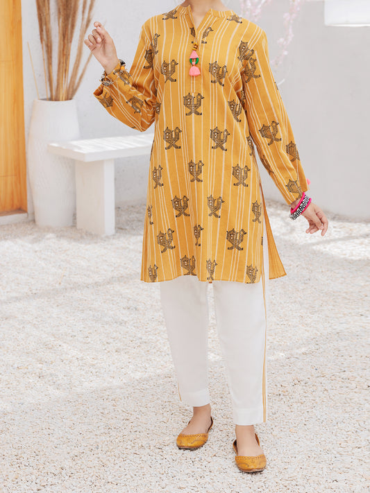 Mustard Yarn Dyed 2 Piece Stitched - ALT-2PS-LKS-1078