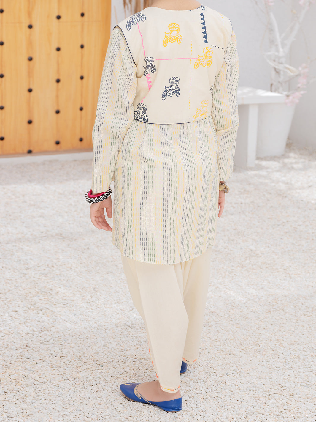Off White Cotton Jacquard 2 Piece Stitched - ALP-2PS-LKS-1080