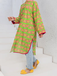 Green Cambric Kurti - ALT-LK-1084