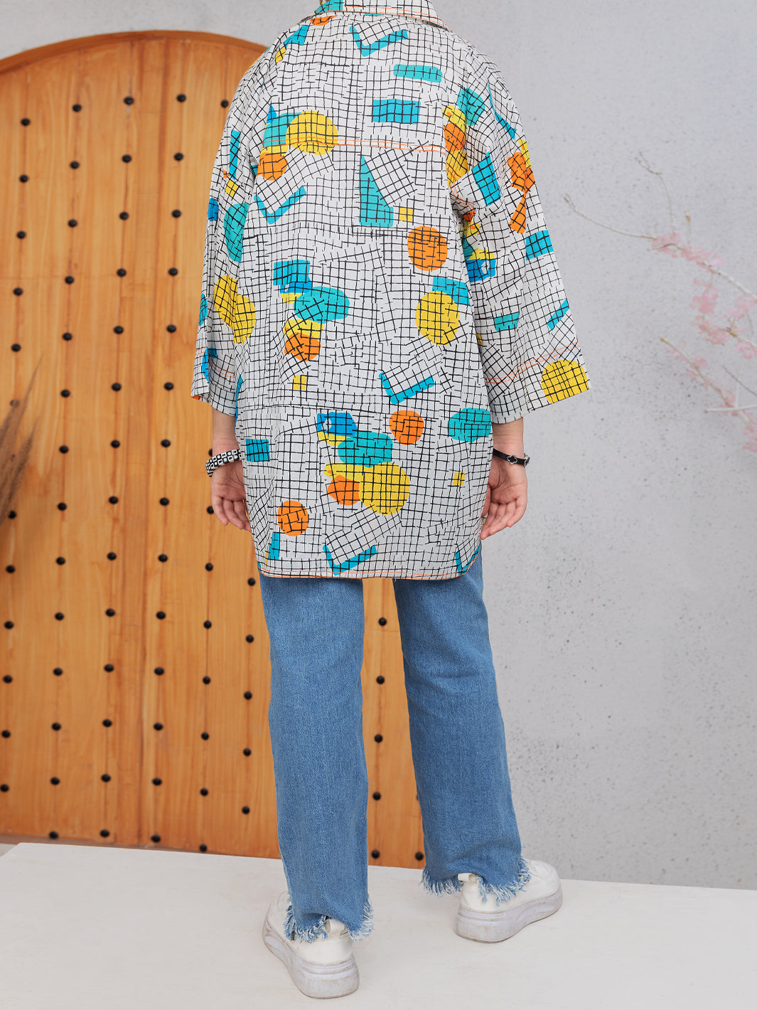Multicolor Cambric Kurti - ALT-LK-1085