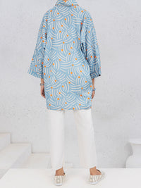 Aqua Blue Cambric Kurti - ALT-LK-1086