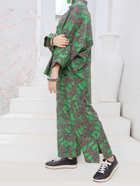 Green Cambric 2 Piece Stitched - ALP-2PS-LKS-1087