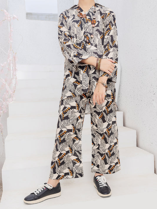 Black Cambric 2 Piece Stitched - ALT-2PS-LKS-1090