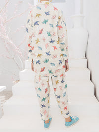 Off White Cambric 2 Piece Stitched - ALP-2PS-LKS-1091