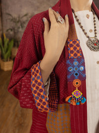 Maroon Karandi Tunic - ALCR-LK-1096