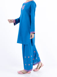 Blue Cambric 2 Piece Stitched - ALT-2PS-LKS-1102