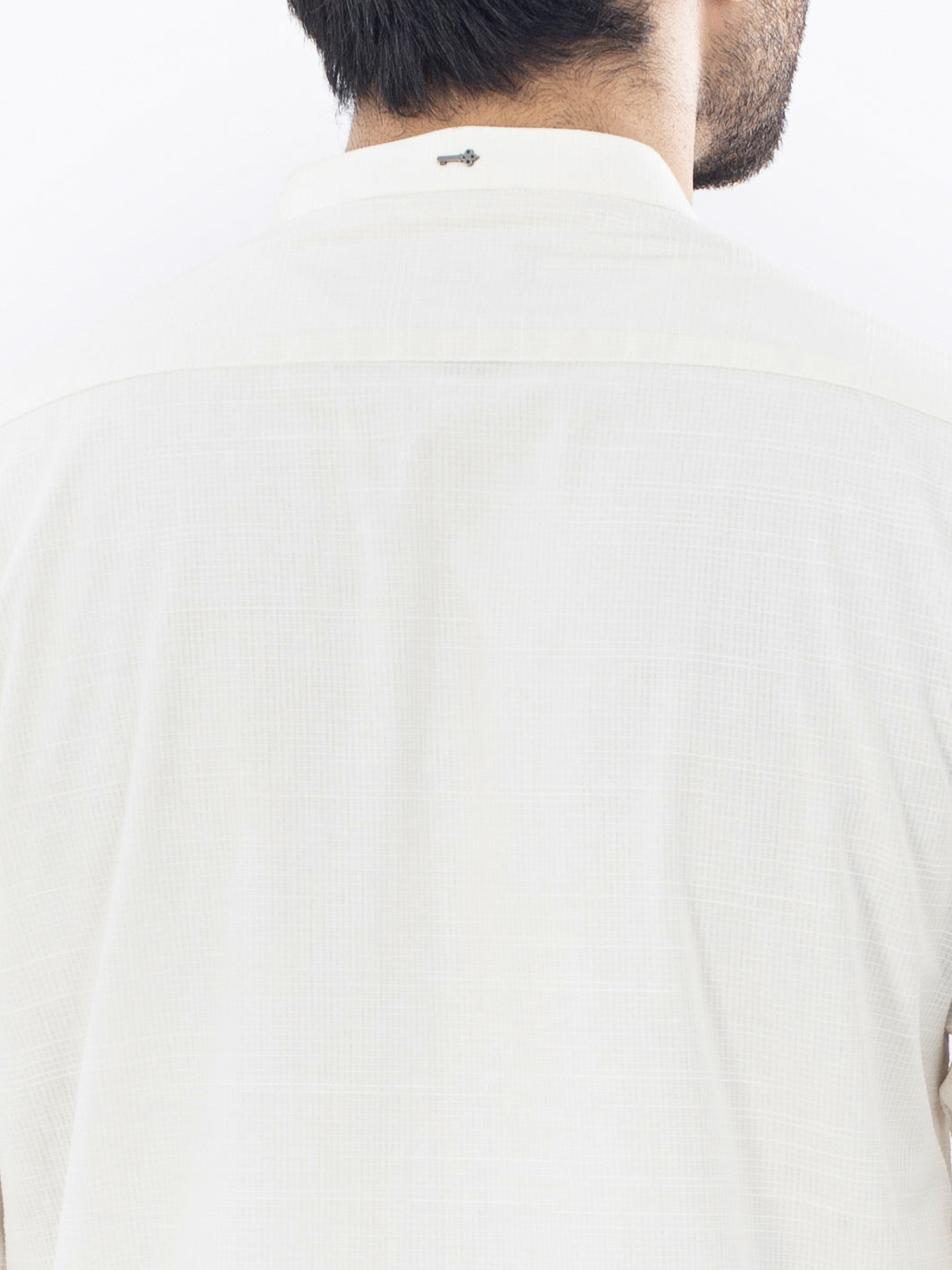 Off White Cotton Kurta - AL-K-1103E