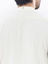 Off White Cotton Kurta - AL-K-1103E