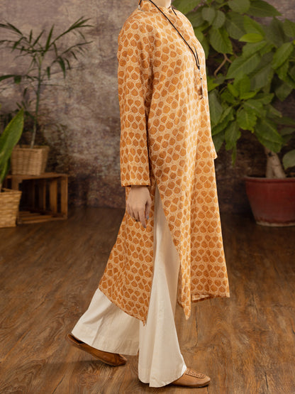 Mustard Linen Tunic - ALCR-LK-1105