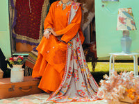 Orange Jacquard Tunic - AWP-LK-622