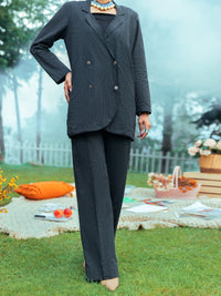 Black Yarn Dyed Tunic - AWP-LK-594