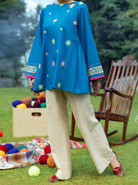 Blue Cambric Tunic - AWP-LK-614