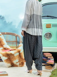 Black & White Yarn Dyed Tunic - AWP-LK-596