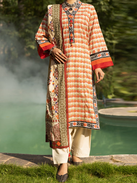 Multicolor Cambric 2Pc Unstitched - AWP-2PS-592