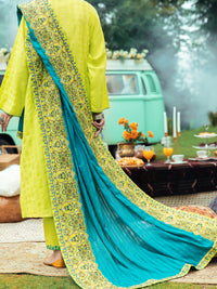 Parrot Green Jacquard Tunic - AWP-LK-625