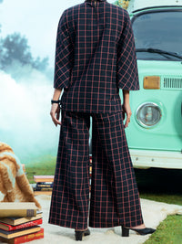 Black Yarn Dyed 2Pc Stitched - AWP-2PS-LKS-598