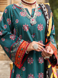 Green Cambric 2 Piece Unstitched - AWP-2PS-590
