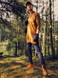 Brown Blended Kurta - AL-K-1111A