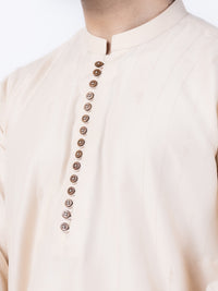 Cream Blended Kurta - AL-K-1121B