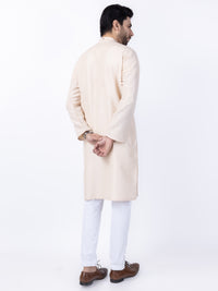 Cream Blended Kurta - AL-K-1121B