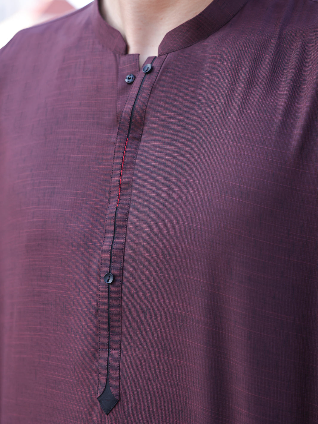 Maroon Blended Kurta - AL-K-1141 - Almirah Online