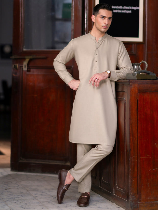 Green Light Blended Kurta Trouser - AL-KT-3141