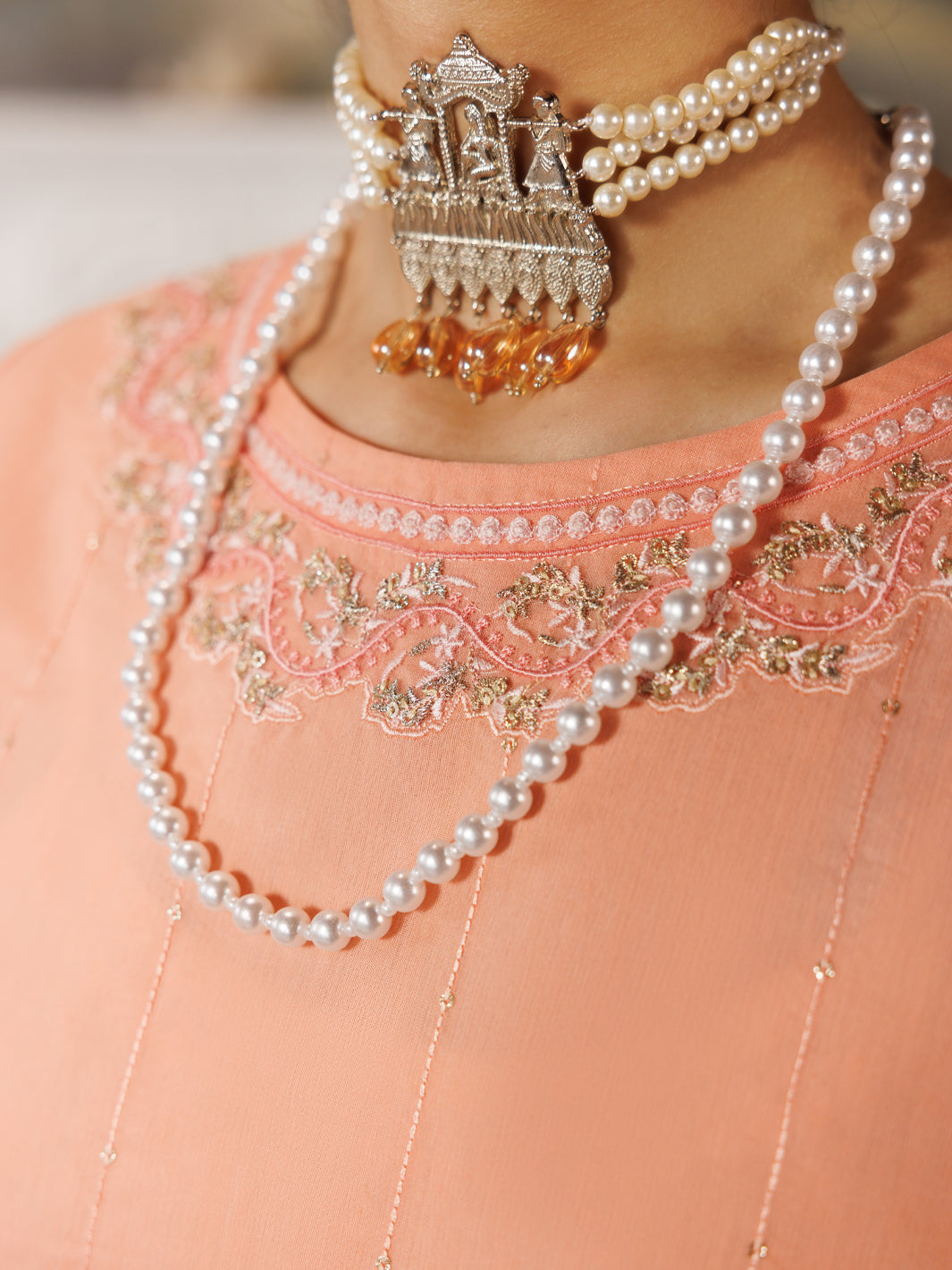 Light Pink Formal 3Pc Stitched - ALT-3PS-LS-1168