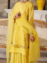 Yellow Swill Foil Formal 3Pc Stitched - ALT-3PS-LS-1169