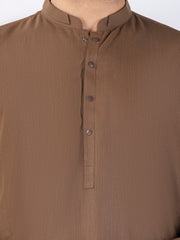 Brown Blended Kurta - AL-K-1225A