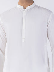 White Blended Kurta - AL-K-1224